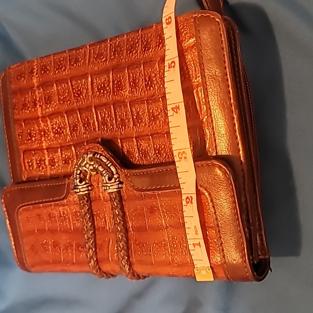 MC bag Elegant Brown Crocodile-Embossed - Picture 9 of 10